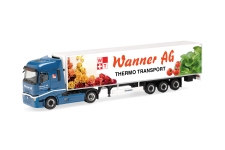 Herpa 321242 - H0 - Renault Kühlkoffer-Sattelzug Facelift Wanner AG